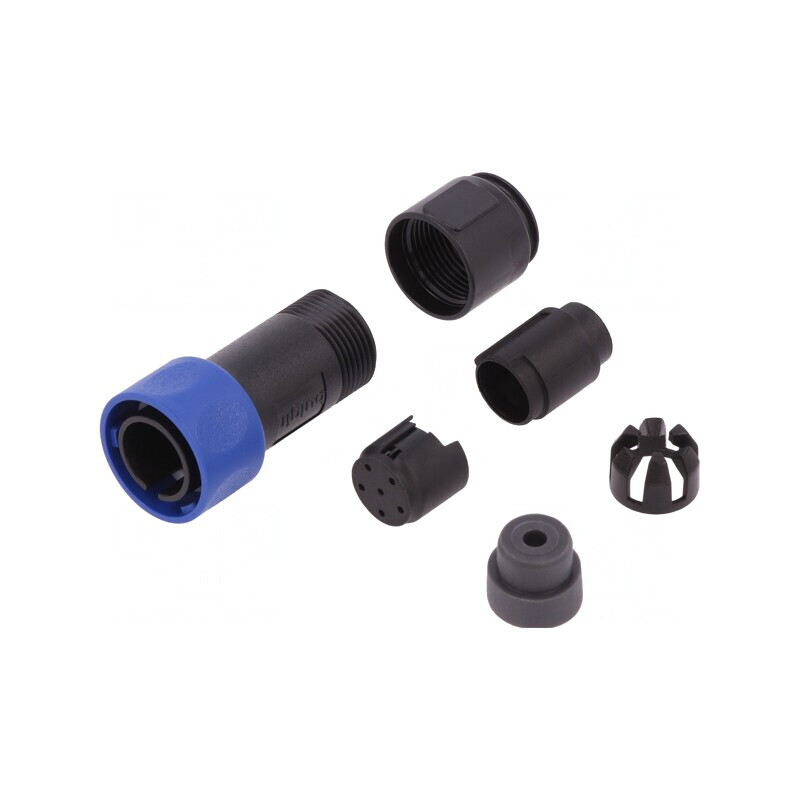 Conector Circular 6-PIN Mufă Tată Fără Contacte Pe Cablu | Electronic-mag.ro | Componente Electronice