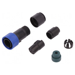Conector Circular Mufă Mamă 6 PIN fără Contacte pe Cablu | Electronic-mag.ro | Componente Electronice