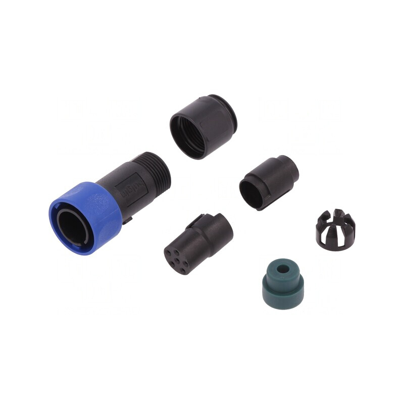 Conector Circular Mufă Mamă 6 PIN fără Contacte pe Cablu | Electronic-mag.ro | Componente Electronice