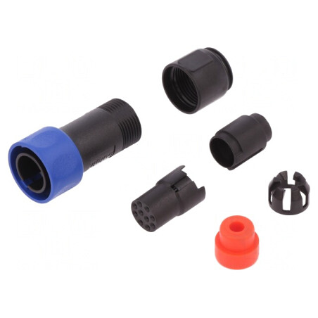 Conector Circular Mufă Mamă 10 PIN Fără Contacte Pe Cablu | Electronic-mag.ro | Componente Electronice