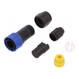 Conector Circular Mufă Mamă 10 PIN fără Contacte pe Cablu | Electronic-mag.ro | Componente Electronice