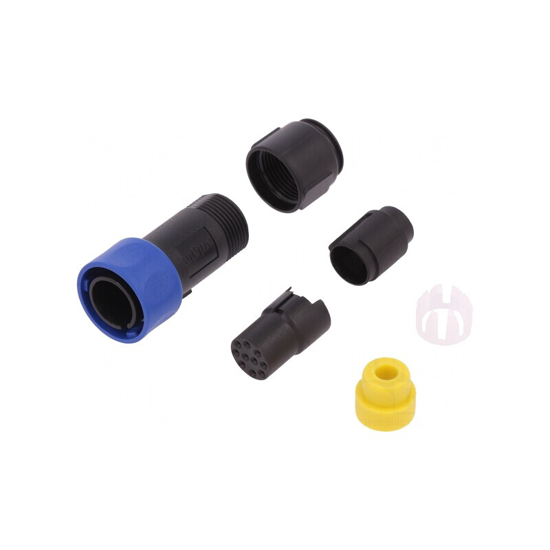 Conector Circular Mufă Mamă 10 PIN fără Contacte pe Cablu | Electronic-mag.ro | Componente Electronice