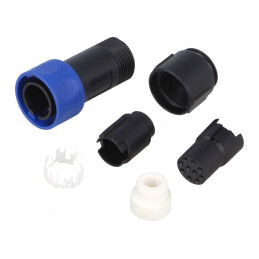 Conector circular mamă 10 PIN fără contacte cablu | Electronic-mag.ro | Componente Electronice