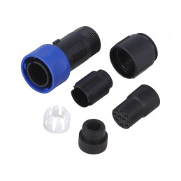 Conector Circular Mufă Mamă 10 PIN fără Contacte pe Cablu | Electronic-mag.ro | Componente Electronice