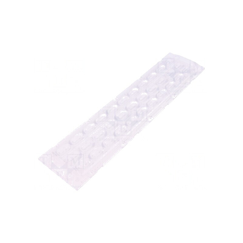 Lentilă LED Dreptunghiulară Plexiglass PMMA Transparentă | Electronic-mag.ro | Componente Electronice