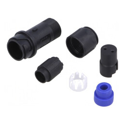 Conector Circular Mufă Mamă 2 PIN fără Contacte pe Cablu | Electronic-mag.ro | Componente Electronice