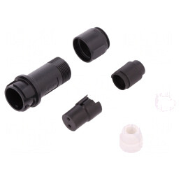 Conector Circular Mufă Mamă 2 PIN Fără Contacte Pe Cablu | Electronic-mag.ro | Componente Electronice