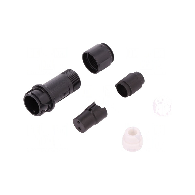 Conector Circular Mufă Mamă 2 PIN Fără Contacte Pe Cablu | Electronic-mag.ro | Componente Electronice