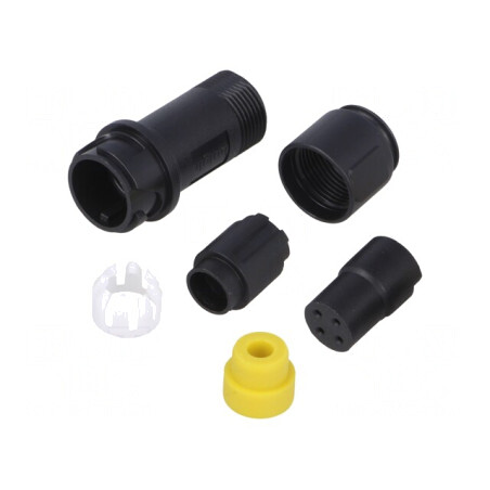 Conector Circular Mufă Mamă 4 PIN Fără Contacte pe Cablu | Electronic-mag.ro | Componente Electronice