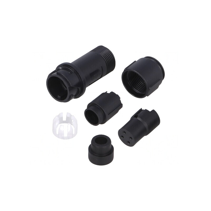 Conector Circular Mufă Mamă 4 PIN Fără Contacte | Electronic-mag.ro | Componente Electronice