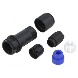 Conector Circular Mufă Tată 6 PIN fără Contacte pe Cablu | Electronic-mag.ro | Componente Electronice