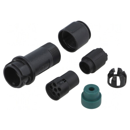 Conector Circular Mufă Mamă 6 Pin fără Contacte pe Cablu | Electronic-mag.ro | Componente Electronice