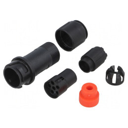 Conector Circular Mufă Mamă 6 PIN Fără Contacte Pe Cablu | Electronic-mag.ro | Componente Electronice