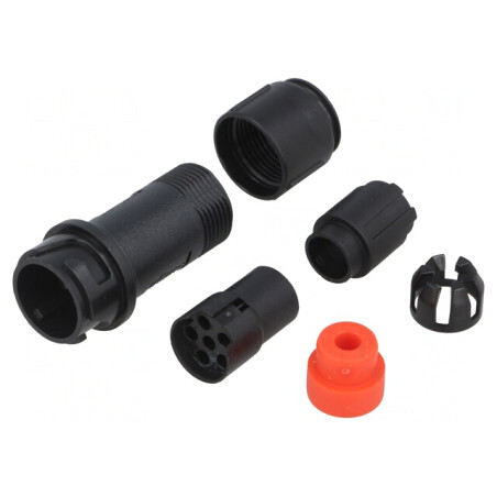Conector Circular Mufă Mamă 6 PIN Fără Contacte Pe Cablu | Electronic-mag.ro | Componente Electronice