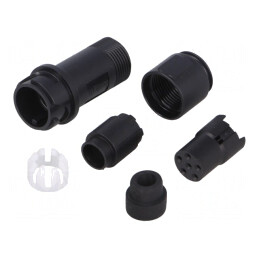 Conector Circular Mufă Mamă 6 PIN fără Contacte pe Cablu | Electronic-mag.ro | Componente Electronice
