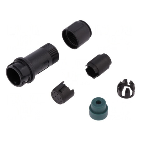 Conector Circular Mufă Tată 10 PIN fără Contacte pe Cablu | Electronic-mag.ro | Componente Electronice