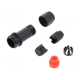 Conector circular mufă tată 10 pini fără contacte pe cablu | Electronic-mag.ro | Componente Electronice