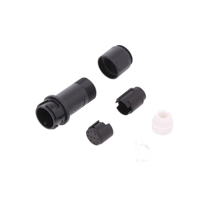 Conector Circular Mufă Tată 10 PIN Fără Contacte pe Cablu | Electronic-mag.ro | Componente Electronice