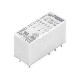 Releu Electromagnetic DPDT 24VDC 8A PCB | Electronic-mag.ro | Componente Electronice