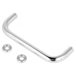 Manetă oțel cromat 35mm cu șurub M4 Ø 8mm | Electronic-mag.ro | Componente Electronice