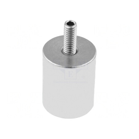 Magnet fix neodim 20mm 12N 8mm oțel | Electronic-mag.ro | Componente Electronice