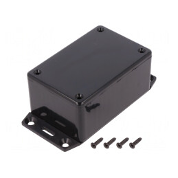 Carcasă universală ABS neagră IP54 56x85x40mm | Electronic-mag.ro | Componente Electronice