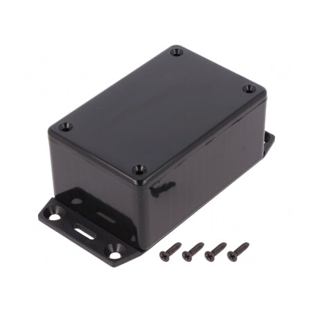 Carcasă universală ABS neagră IP54 56x85x40mm | Electronic-mag.ro | Componente Electronice