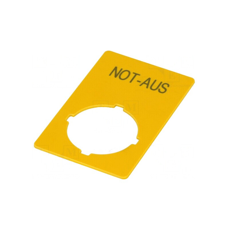 Tăbliţă Descriptivă Galbenă 22mm RMQ-Titan | Electronic-mag.ro | Componente Electronice