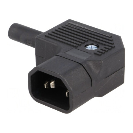 Conector Alimentare AC Mufă Tată 10A 250V IEC 60320 | Electronic-mag.ro | Componente Electronice