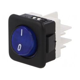 Comutator Rocker ON-OFF 16A 250V Albastru | Electronic-mag.ro | Componente Electronice