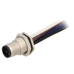 Soclu M12 4 Pin Tată IP67 12A 1.5mm2 | Electronic-mag.ro | Componente Electronice