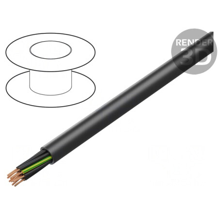Cablu electric BiT 1000 H 12G1,5mm2 600V 1kV negru | Electronic-mag.ro | Componente Electronice