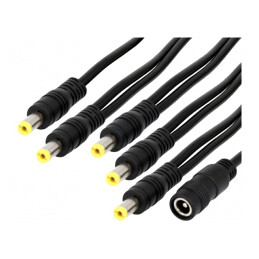 Cablu Alimentare DC 5,5/2,1 mm 5 Piese | Electronic-mag.ro | Componente Electronice