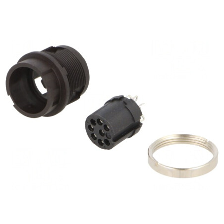 Conector Circular 32V 8-Pin Soclu Mamă Lipire 5A IP40 | Electronic-mag.ro | Componente Electronice