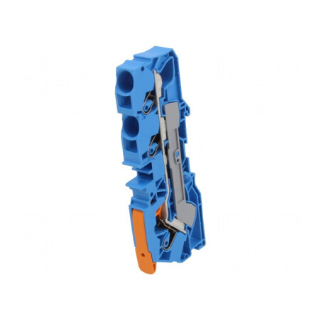 Conector de Îmbinare Șine 0,5-16mm² 3 Borne Albastru | Electronic-mag.ro | Componente Electronice