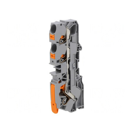 Conector de Îmbinare Șine Push-In Gri 3 Borne 0.5-16mm² | Electronic-mag.ro | Componente Electronice