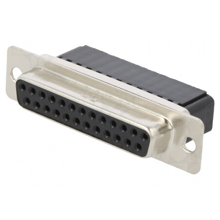 Mufă D-Sub 25-Pin Mamă fără Contacte | Electronic-mag.ro | Componente Electronice
