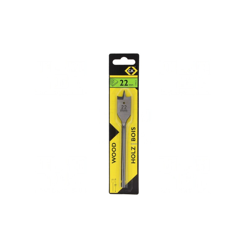 Burghiu Lemn 22mm x 160mm HSS Flat | Electronic-mag.ro | Componente Electronice