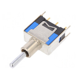 Comutator Basculant 3 Pozitii ON-OFF-ON 0.1A 48VAC | Electronic-mag.ro | Componente Electronice