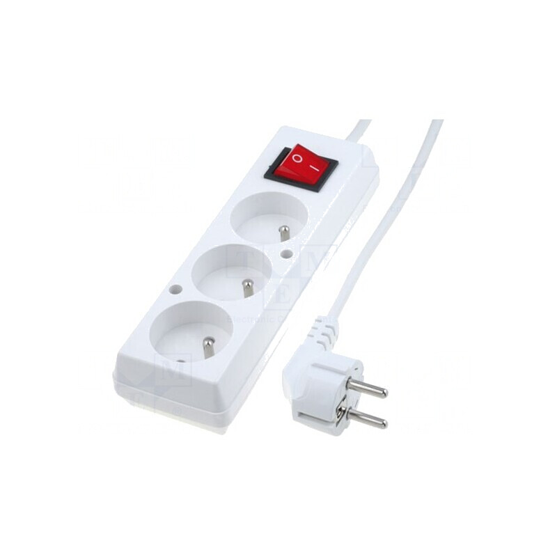 Prelungitor alimentare 3 Prize PVC alb 1,5m 16A | Electronic-mag.ro | Componente Electronice Prelungitor alimentare 3 Prize PVC alb 1,5m 16A | Electronic-mag.ro | Componente Electronice