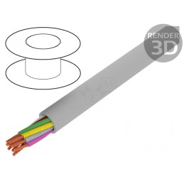 Cablu ELITRONIC® 25x0,5mm2 neecranat 250V Gri | Electronic-mag.ro | Componente Electronice
