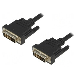 Cablu DVI-D Dual Link 2m Negru | Electronic-mag.ro | Componente Electronice
