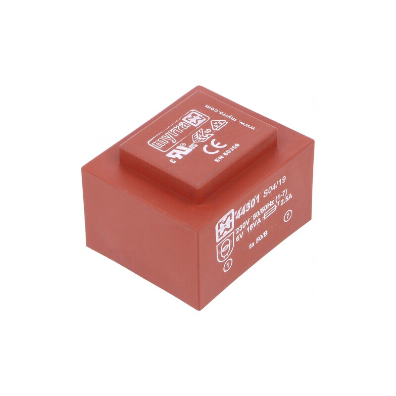 Transformator încapsulat 16VA 230V 6V PCB | Electronic-mag.ro | Componente Electronice