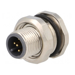 Soclu M12 5-Pin Tată DeviceNet/CANopen Lipire | Electronic-mag.ro | Componente Electronice
