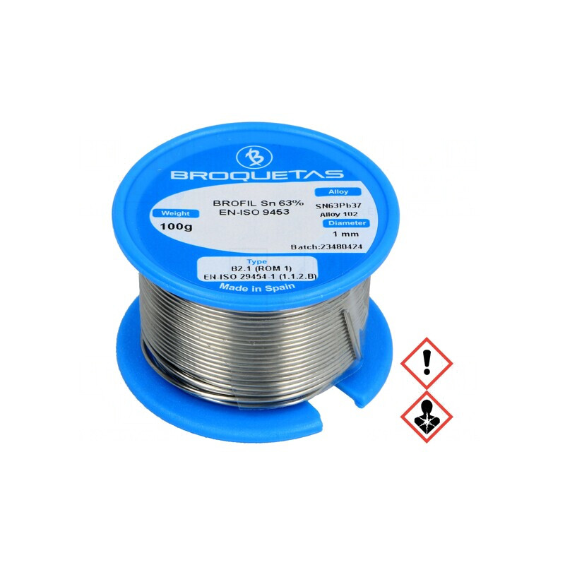 Sârmă de lipit 1mm 100g cu plumb 183°C | Electronic-mag.ro | Componente Electronice Sârmă de lipit 1mm 100g cu plumb 183°C | Electronic-mag.ro | Componente Electronice