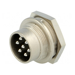 Conector M16 Soclu Tată 7 PIN 5A 300V IP40 | Electronic-mag.ro | Componente Electronice