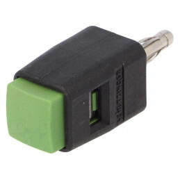 Clemă de laborator verde 70VDC 16A 48mm | Electronic-mag.ro | Componente Electronice
