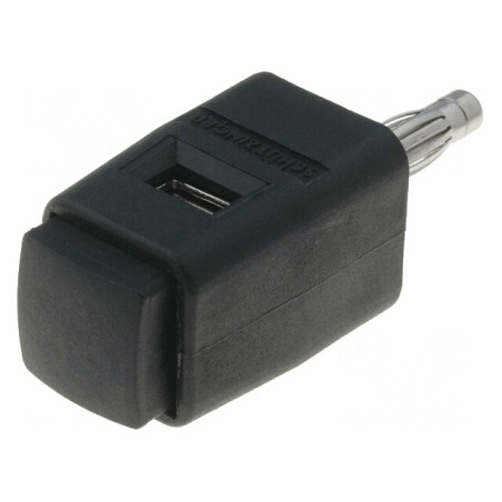 Clemă de laborator neagră 70VDC 16A 48mm | Electronic-mag.ro | Componente Electronice