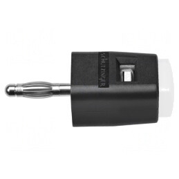 Clemă de laborator albă 70VDC 16A nichel | Electronic-mag.ro | Componente Electronice
