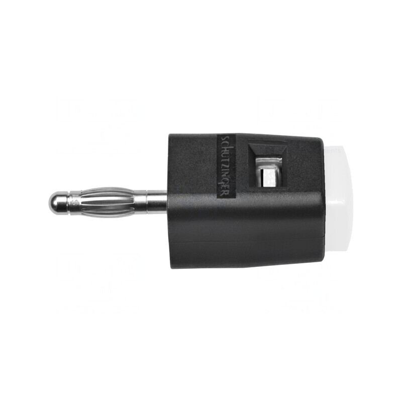Clemă de laborator albă 70VDC 16A nichel | Electronic-mag.ro | Componente Electronice